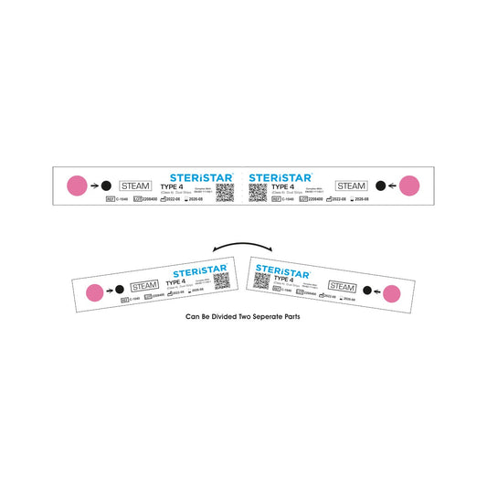 4. luokan testiliuska jokaiseen sterilointiajoon 1x250 kpl